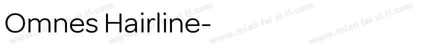 Omnes Hairline字体转换